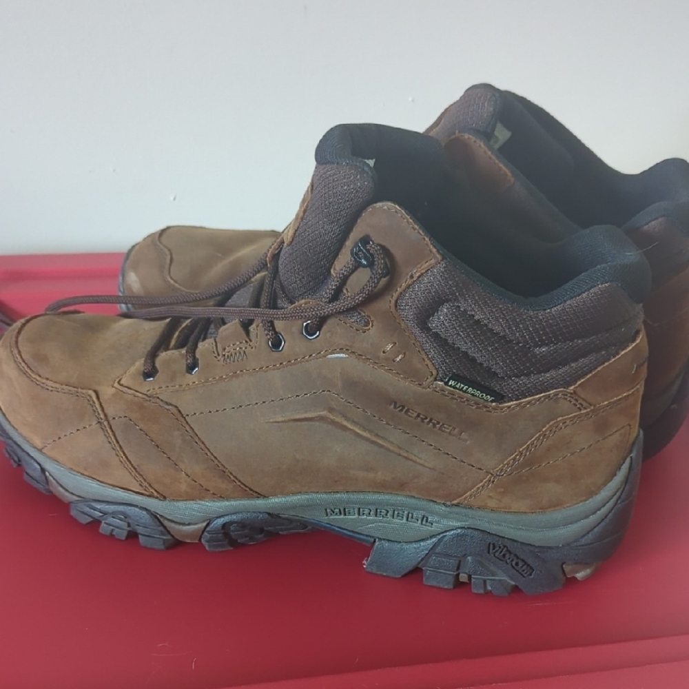 Merrell Brown Hiking Boots Waterproof Suede